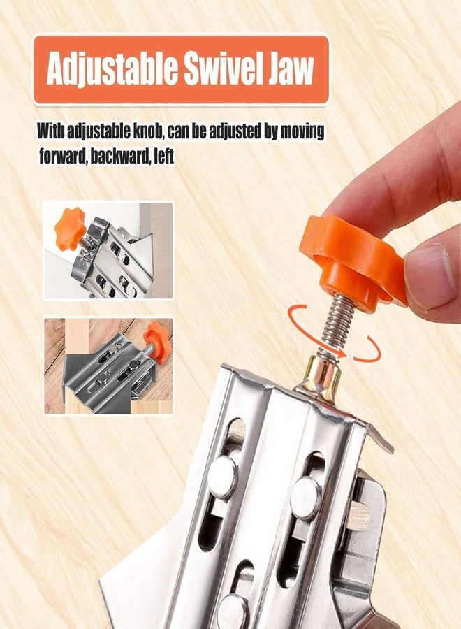 NIKTION 2Pcs Corner Clamps 90 Degree Open Mouth Right Angle Clamps, Stainless Steel Corner Clamps Corner 90° Woodworking Corner Clip - Image 4